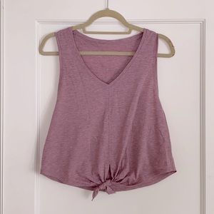 Lululemon sleeveless vneck cropped top